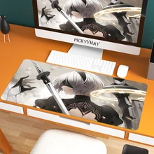 Sexy Nier Automata Large Mat Gaming Mouse Pad Floral Mousepad Gamer 900x400 Rubber Keyboard Mats Desk Mat Table Mousepad Carpet