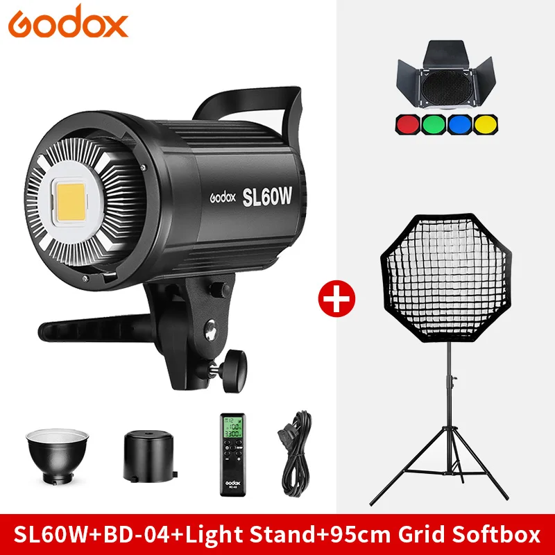 Godox Led Video Light Sl60w 60w 5600k White Version Video Light