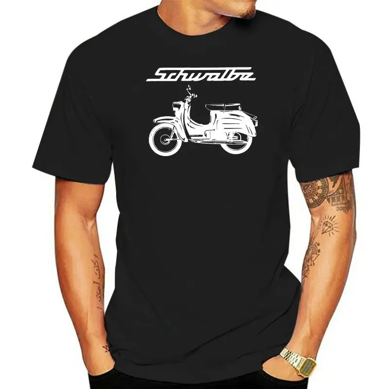 Schwalbe T-Shirt Simson Habicht Ifa Ciclomotore Motorroller Ostalgie Ddr Escavatori Kr51