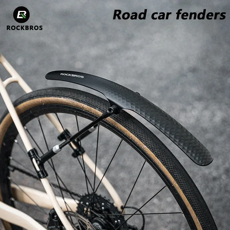 ROCKBROS Bike Fender Mudguard Road Bike 700C Front Rear Tire Bicycle Protector Mud Guards Cycling Mud Flaps Parts bicycle fender 1/2PCS