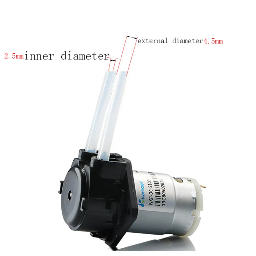 DC Peristaltic Pump 3V/6V/12V/24V Micro Self priming Mute Peristaltic Liquid Pump DC Water for Lab Dosing Analytical liquid transfer pump