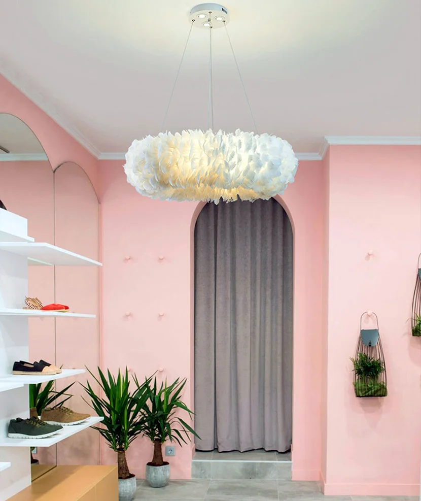 Nordic Goose Feather LED Chandelier - Image 13