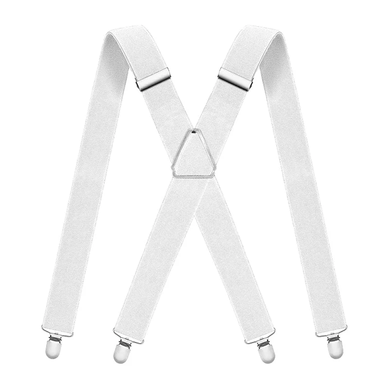 Elastic Polyester Suspenders Men 4 Clips Vintage Men's Women Suspender Trousers Wedding Suspension For Skirts Suspenders 4 Clip