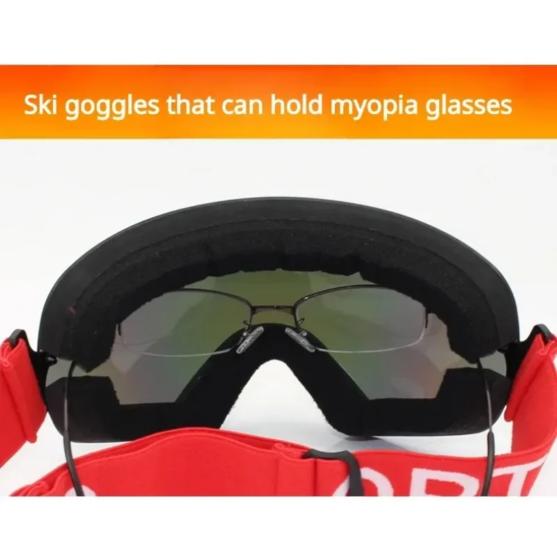 Professional Ski Goggles for Men and Women UV400 Adult Anti-fog Snowboard Skiing Glasses Ultra-light Winter Sports Snow Eyewear 4