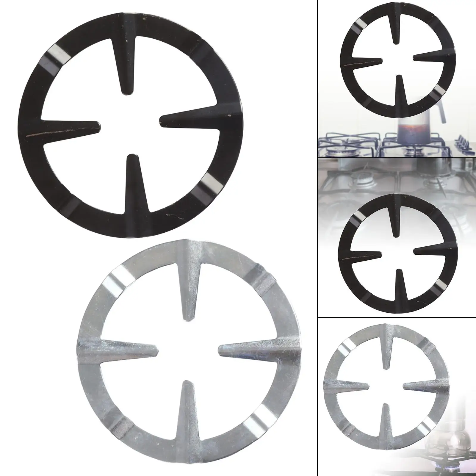 Riduttore Per Piano Cottura A Gas In Ghisa - Per Pentole Piccole, Design Antiscivolo - Foto 9