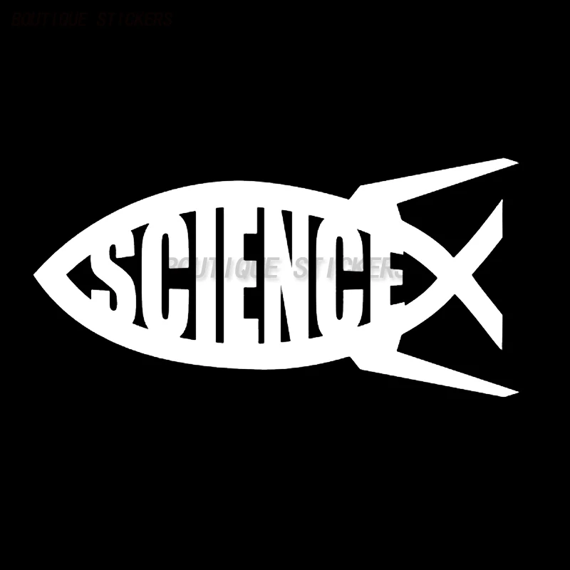 

High quality car stickers, scientific Jesuit fish window bumper stickers, suitable for cars, motorcycles, laptops, etc
