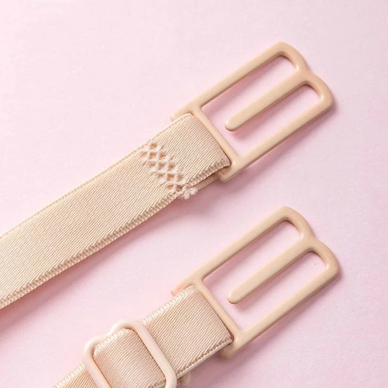 6 Pezzi Cinturini Reggiseno Antiscivolo - Bianco, Nero E Pelle, Regolabili Per Sport E Giorno - Foto 3