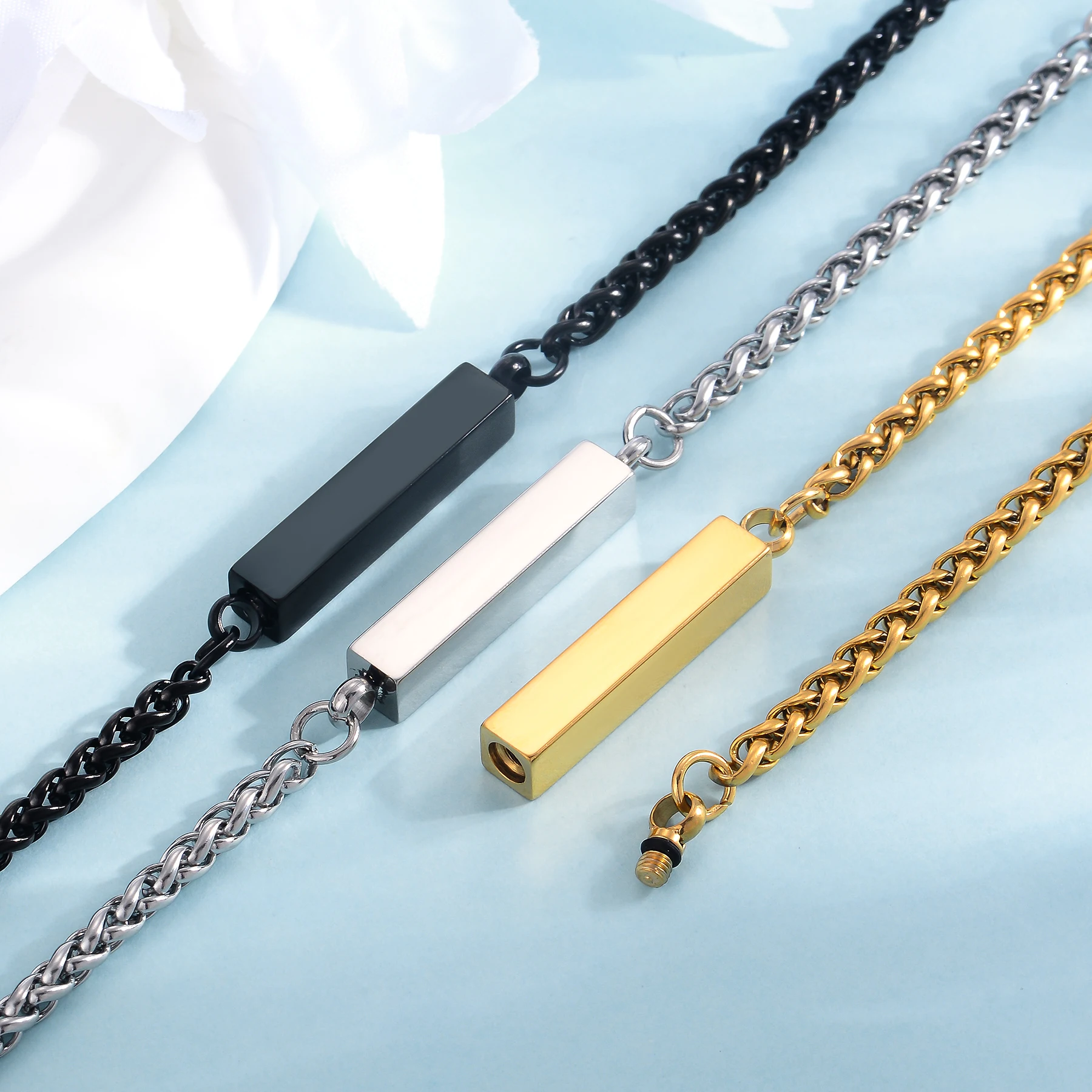 Bracciale Urna per Ceneri con Foto Testo Personalizzata Bracciale