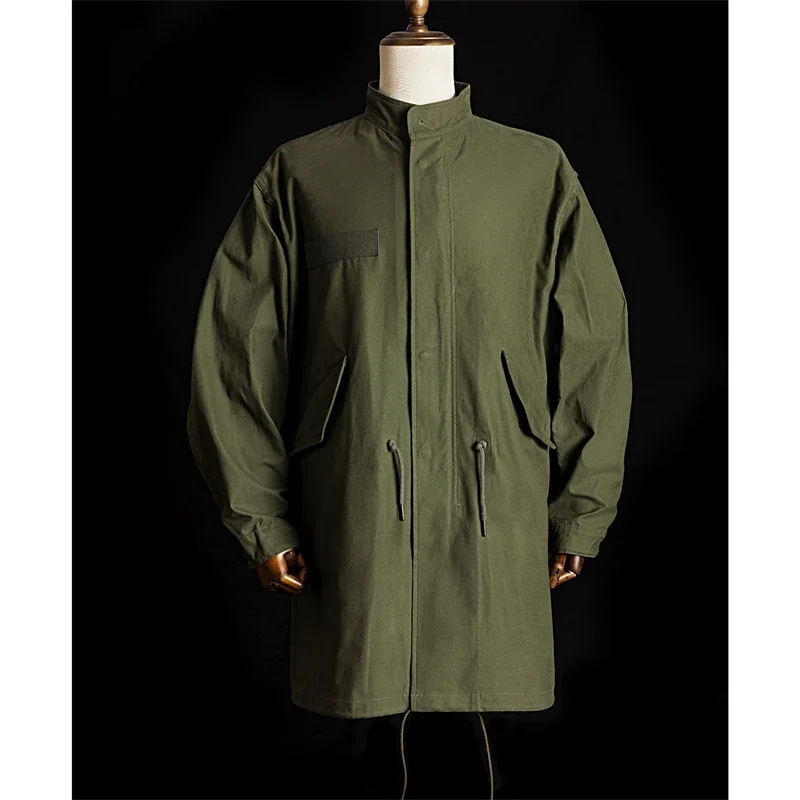 Red Tornado M65 Fishtail Parka Mens Mid-Long Windbreaker Uniforme Militare Vintage