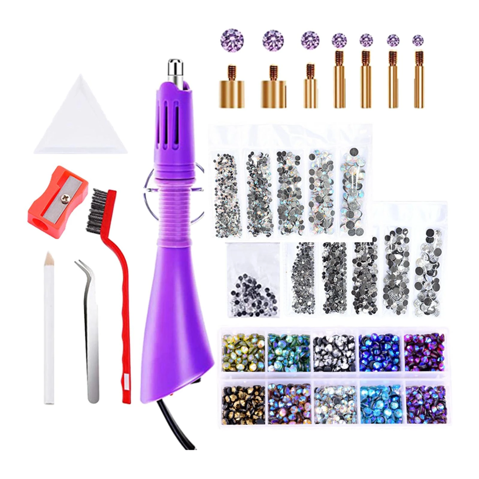 Professional Hot Fix Rhinestones Set Point Drill Pens Hotfix Rhinestone Applicator For Jewelry