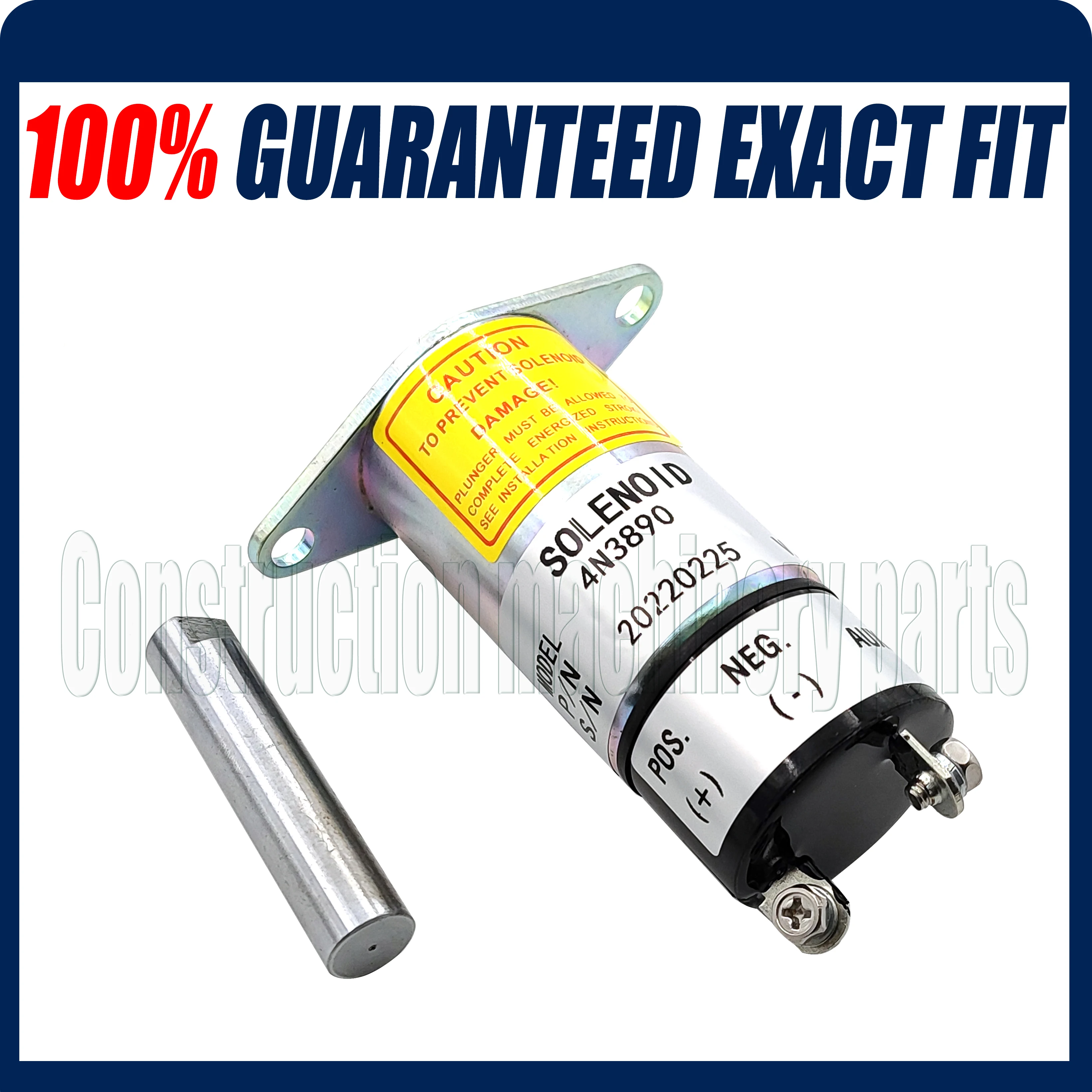 

1500-24AS1U1 New Solenoid For Caterpillar 3304 3306 3406B 3406C 3408 3408B 340 4N3890 24V 4N-3890