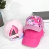 Hot High Ponytail Kids Hat Baseball Cap For Girls Boys Travel Sun Hat Adjustable Children Peaked Caps Hollow Back Ponytail Caps 3