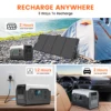 CTOLITY 1800W Solar Generator 1024Wh Camping Portable Power Station Solar Panel 100V-230V 1024Wh Lifepo4 Solar Generator Battery 3