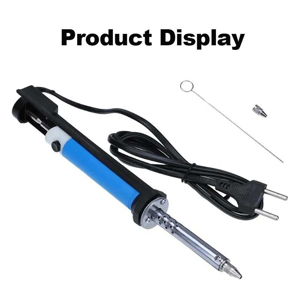 30W 전기 진공 납땜 제거기 흡입 펌프 도구 세트 (EU/US 플러그 110V/220V) 전자제품 납땜 수리 작업용