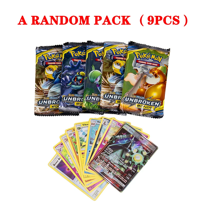thumbnail image 1 of 9pcs Trading Card Game Vmax GX Sword Shield Evolution Lost Origin Silver Tempest Crown Zenith Booster Game Cards Kid Toy, 1 of 5