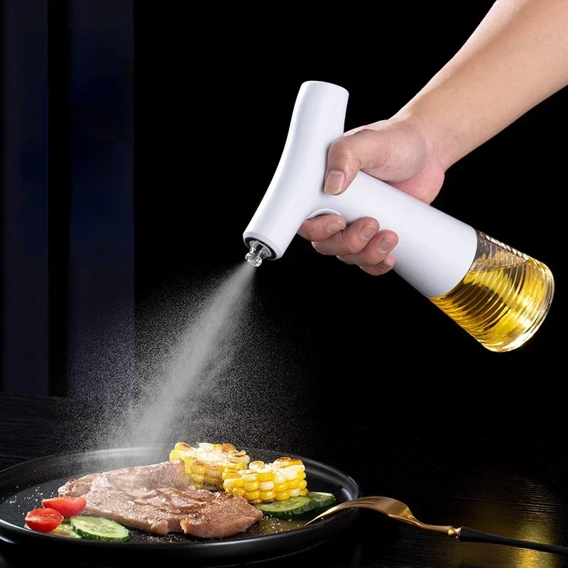 Flacone spray per olio elettrico nebulizzatore di olio d'oliva spruzzato  riduzione del grasso per uso domestico controllo dell'olio olio da cucina
