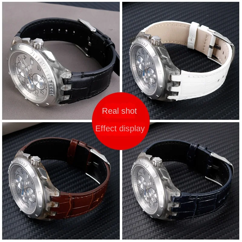 Elegant 22mm Cowhide Leather Wristband Bracelet with Tool - Men's Accessory