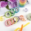 10Rolls/lot Rainbow Washi Tapes Scrapbooking Basic Masking Tape Journal Supplies Decorative Adhesive Stationery Washi Tape Set 1