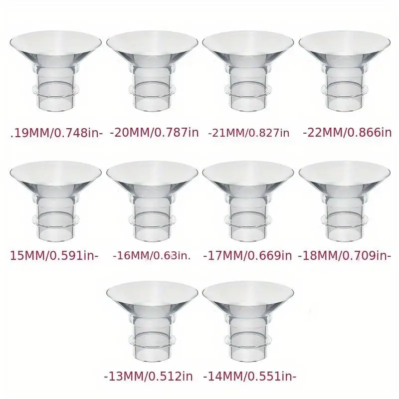 Nipple Shields 1P Flange Insert Compatible with Momcozy/Medela/Spectra/YOUHA/TSRETE 24mm Shields/Flange Reduce 24mm Tunnel Down to Other Size