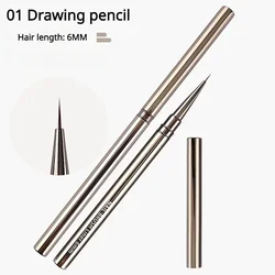 Precision Nail Art Liner Brushes for Intricate Striping and Painting - Professional Manicure Tool (6mm)