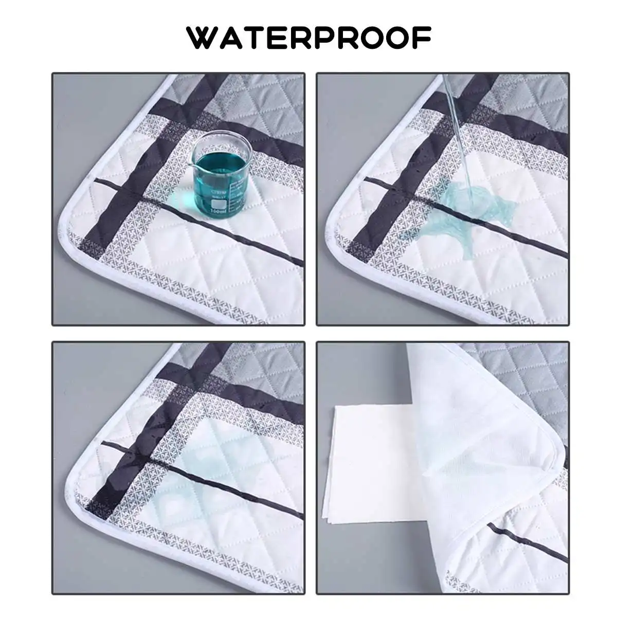 Washable Incontinence Bed Pad Reusable Changing Pad Sheet Urine Mat Nappy Diaper Mattress Protector Cover Kids Adult Waterproof 3