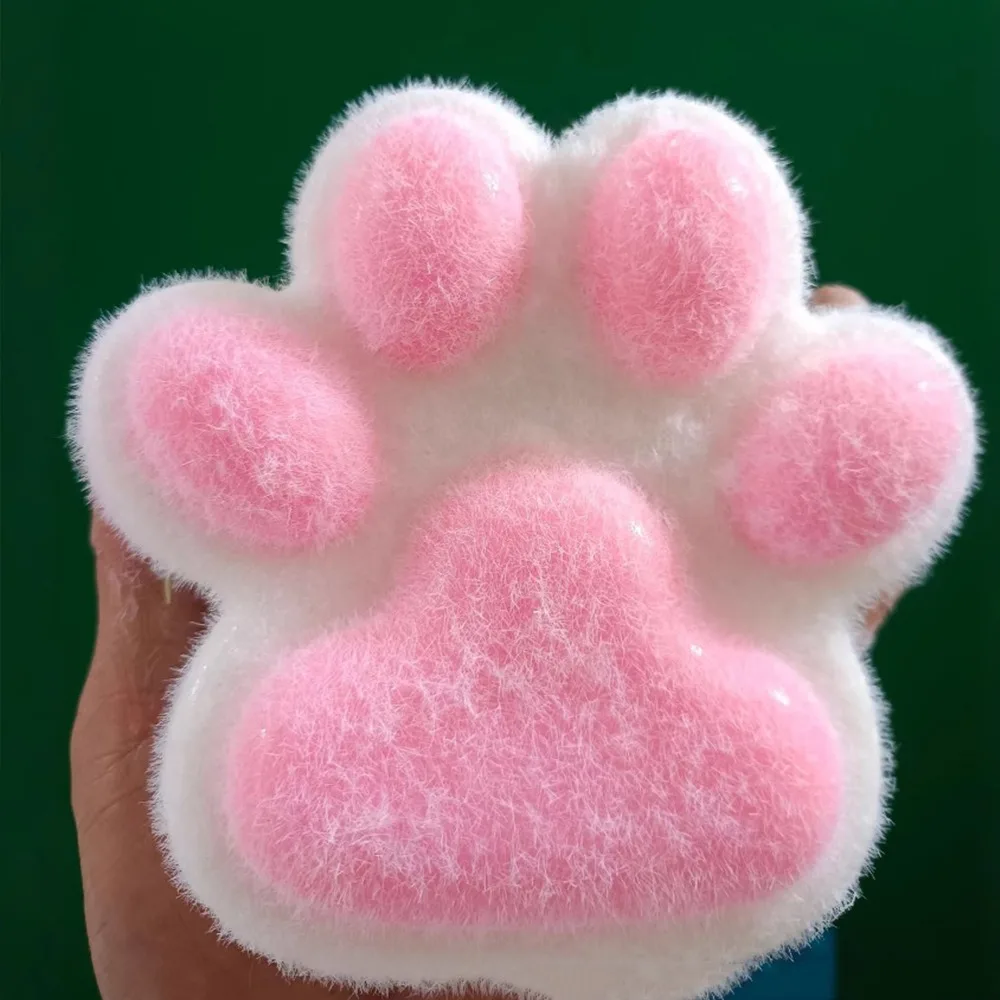 Giant Squeeze Cat Paw Toys Squeeze Toy Soft Decompressing Pinching Cat Paw Abreact Sticky Pinching and Decompressing Toy 6