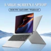 LENO 15.6" Laptop Large-screen 32GB RAM 2TB SSD Intel 6500Y Office Windows11 Notebook 5000mAh Gamer PC with Backlit Fingerprint