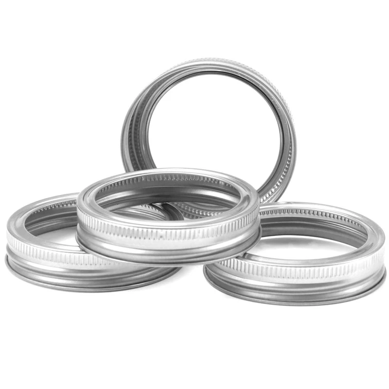 A15F-10 Pcs Canning Lids For Mason Jar Wide Mouth, Split-Type Lids Leak Proof And Secure Can Jar Caps,Silver