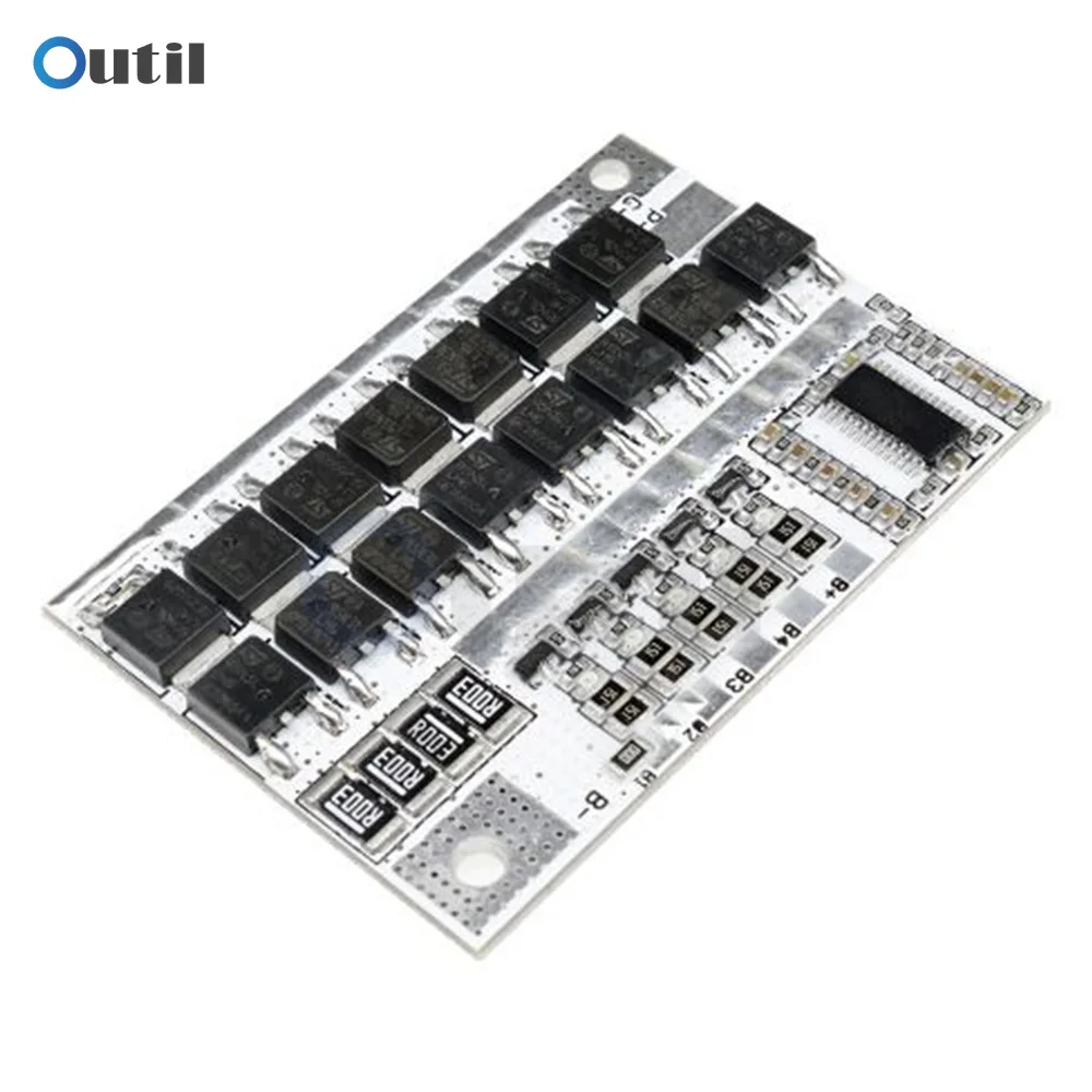 

3S 4S 5S 100A BMS 3.7V Li-ion LMO Ternary Lithium Battery Protection Circuit Board MOS Li-Polymer Balance Charging Board 12V