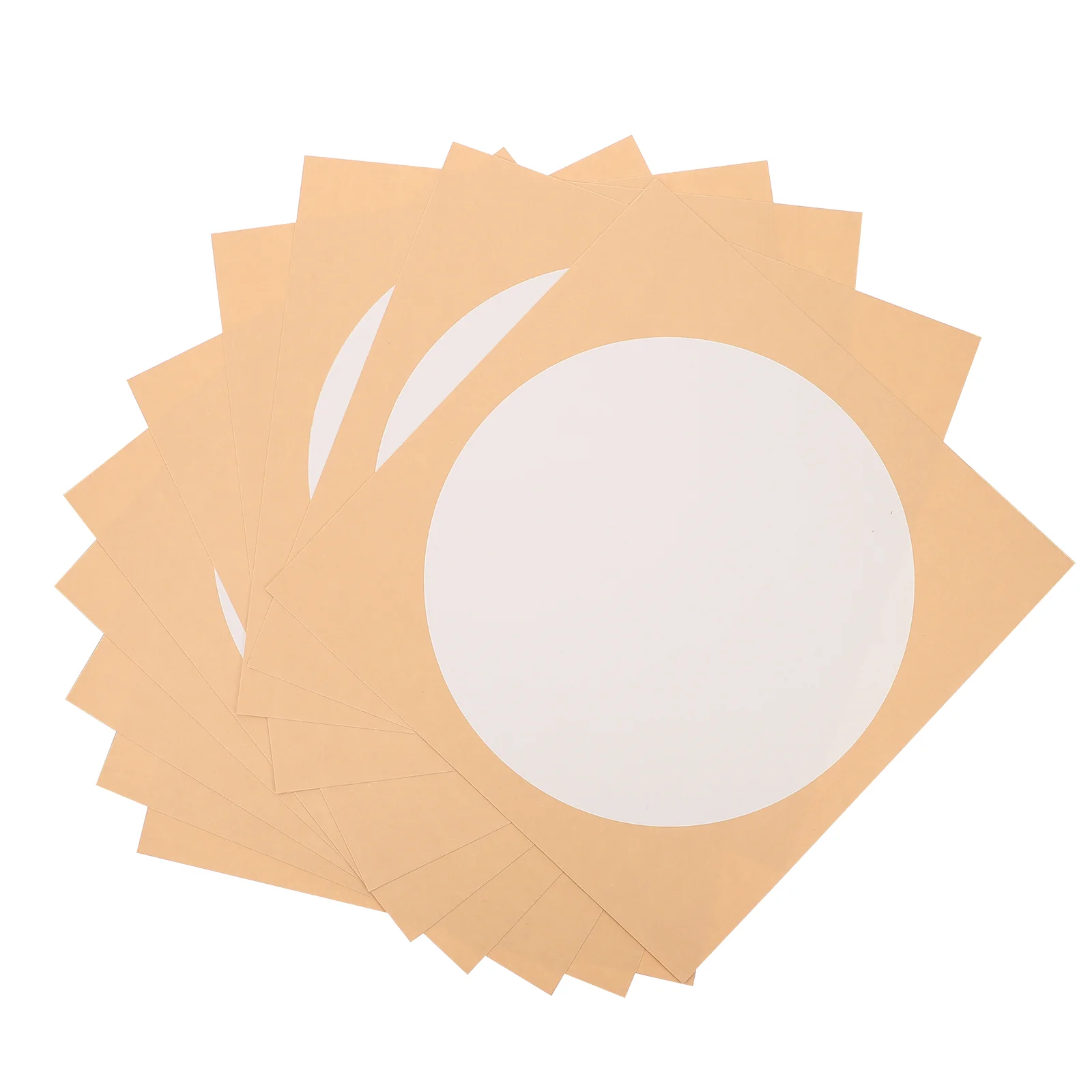 

Xuan Paper White Fan Rice Paper Practice Card for Calligraphy Simple Painting Round Papers Decor