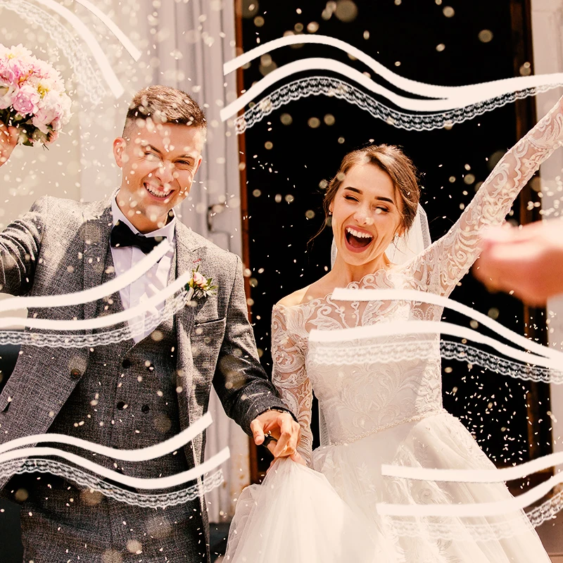 5Pcs White Ribbon Wands Fairy Sticks Wedding Twirling Lace Streamers With Golden Silver Bell Wedding Party Cheering Prop