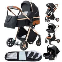 Poussette bébé 3 en 1, poussette à quatre roues, voiture bébé 2 en 1, poussettes légères, poussettes multifonctions, landau, poussette 5