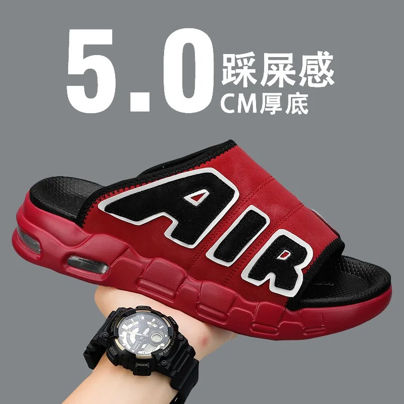 รูปสินค้า รองเท้าแตะชาย 2025 แฟชั่น Air Cushion ชายหาด ทนลื่น