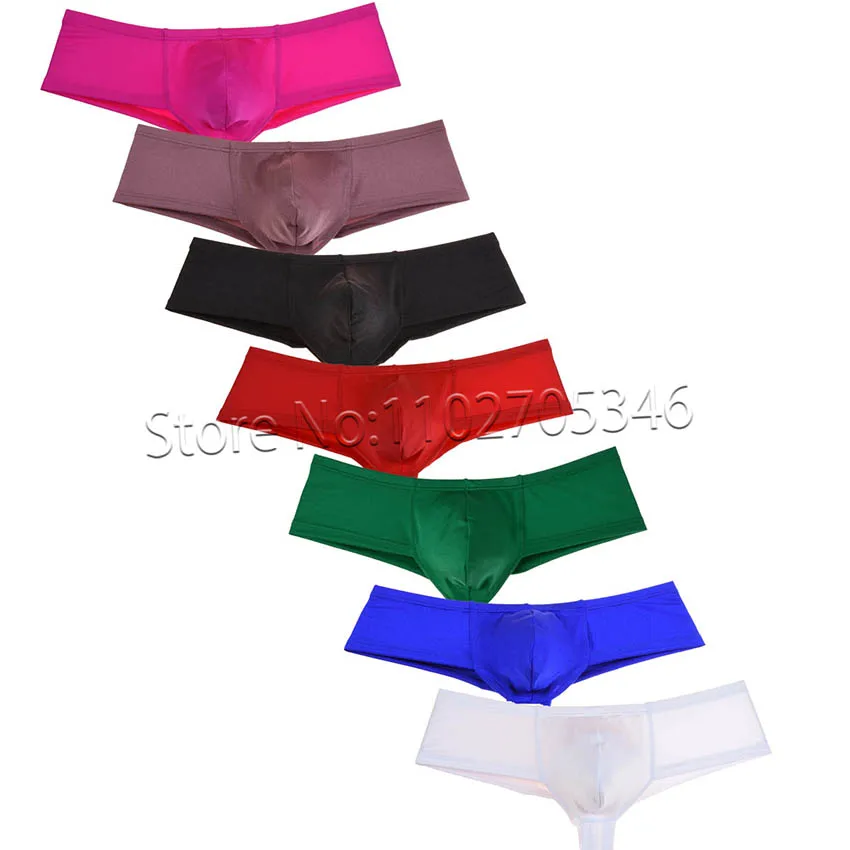 Men Mini Boxer Spandex Trunks Posing Bikini Boxers Sexy Male Underwear Pants