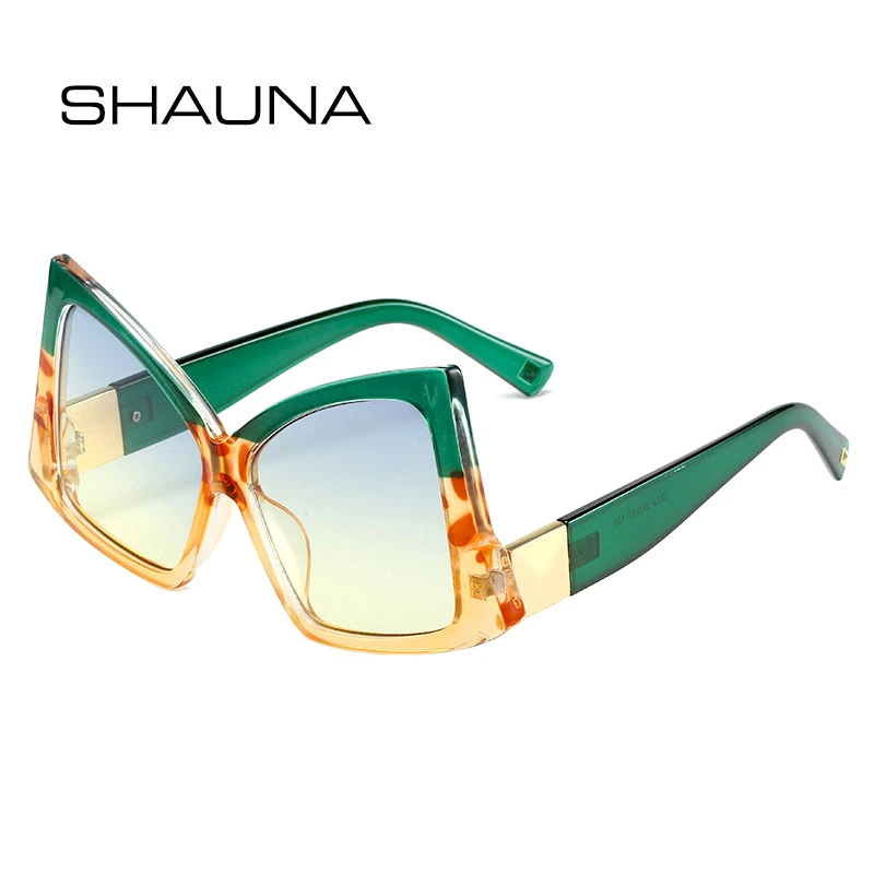 SHAUNA gafas de sol de gran tamaño, lentes de sol con montura colorida, UV400| | - AliExpress