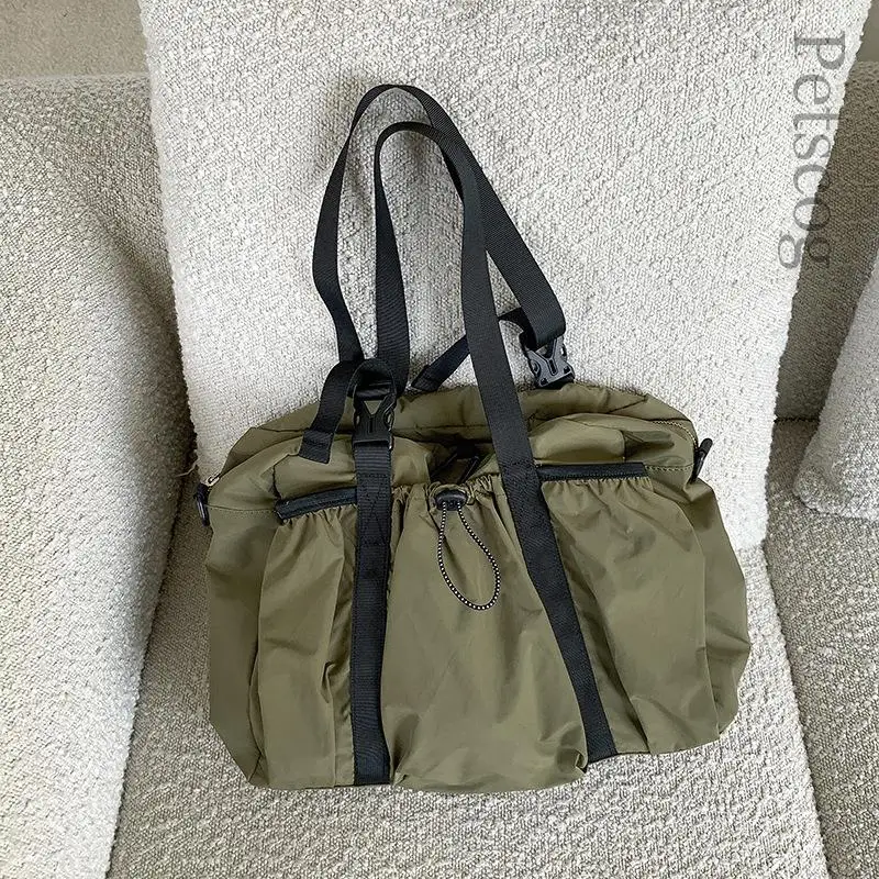 

Nylon Casual Ladies Shoulder Bags Large Capacity Soft Pleated Messenger Hobo Fashion Shopper Travel Tote 2023 New Crossbody Bag
