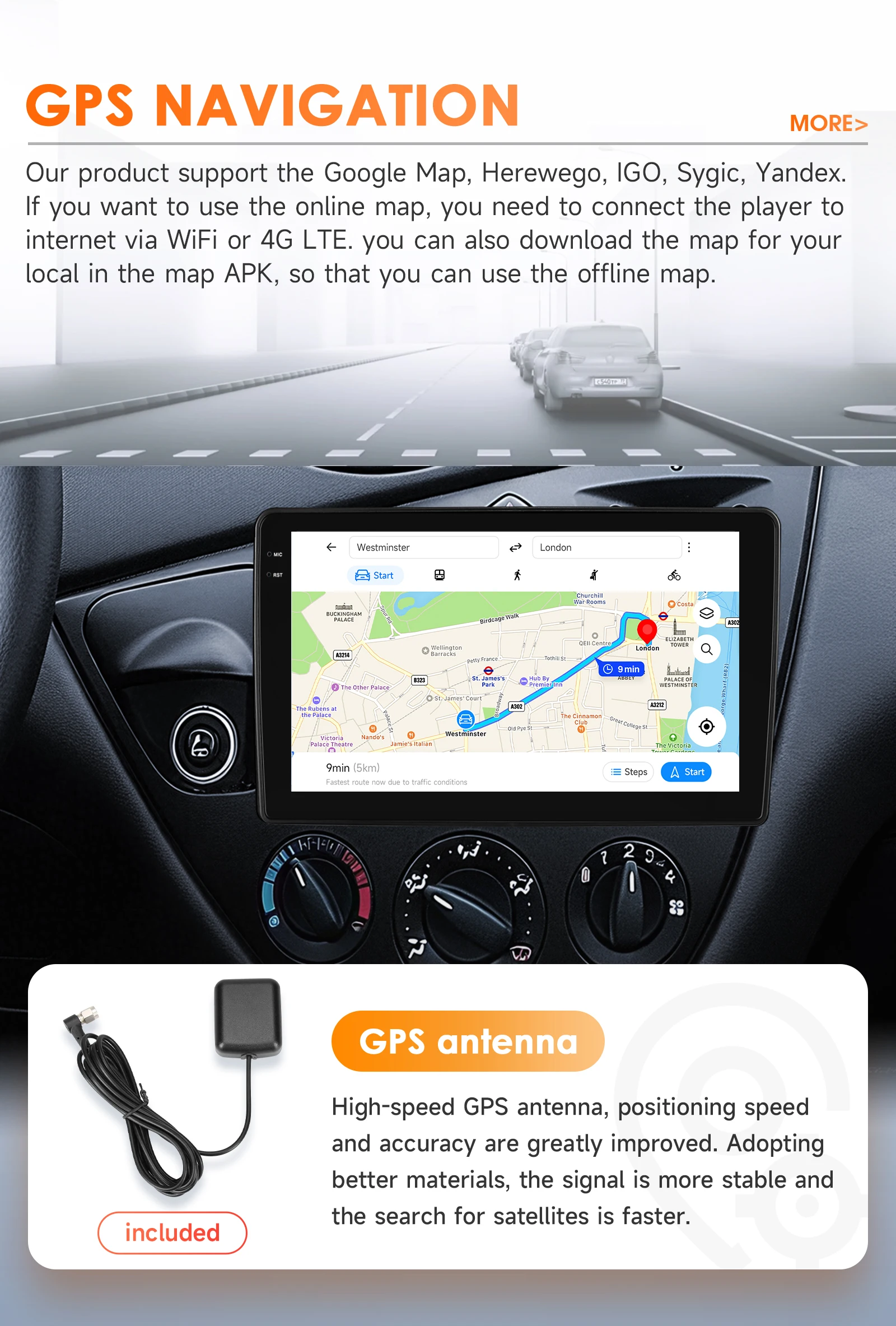 Hizpo Android Zentrale Multimedia Für Ford Fiesta 1995-2001 Focus MK1 1998-2004 Auto Radio Bluetooth Player GPS Carplay Stereo DSP – Detail 29