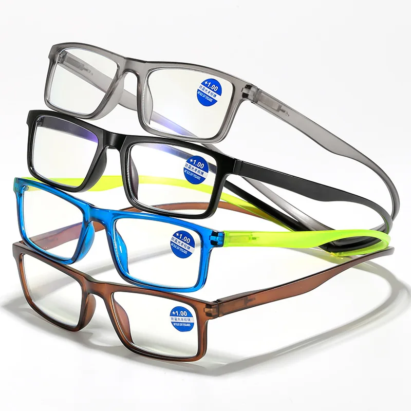 New Unisex Hanging Neck Magnet Reading Glasses magnifier Men Women Magnetic Presbyopic Eyeglasses Rivets Hyperopia Spectacles 4