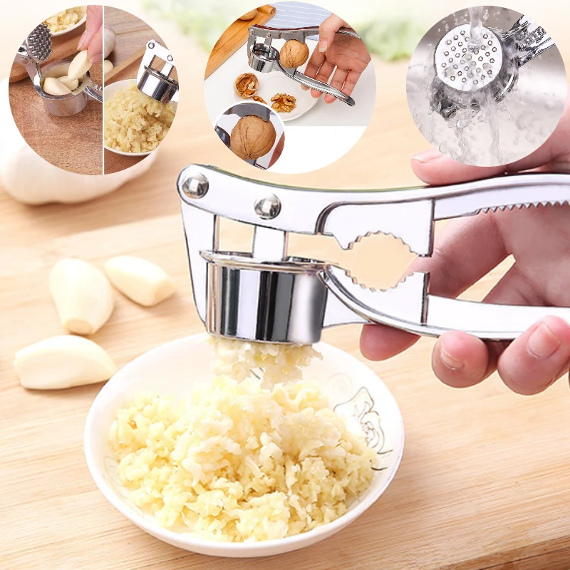 Costom Logo Garlic Press Crusher Kitchen Gadgets Garlic Squeezer Handheld  Kitchen Tool Manual Garlic Press Crusher - China Garlic Squeezer, Garlic  Press