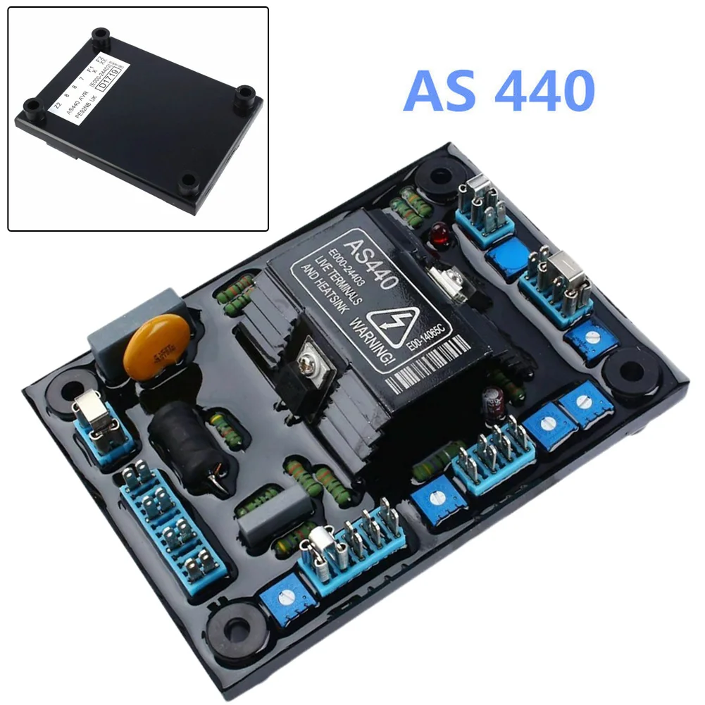 

AVR AS440 Automatic Voltage Regulator Module For Generator Genset 50-60Hz Max. 90V DC Single-phase Inductive Automatic Voltage