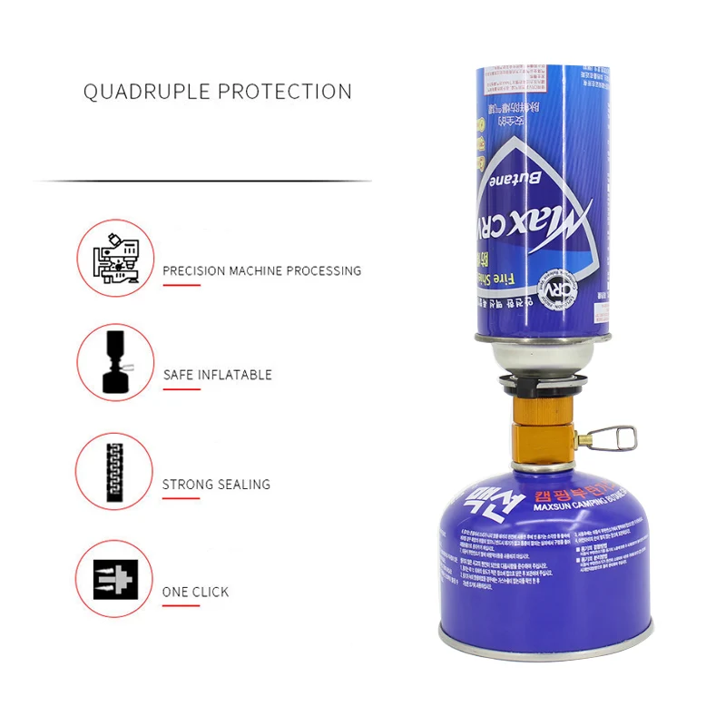 YINGTOUMAN Camping extérieur cuisinière adaptateur Propane pour brûleur à gaz cylindre réservoir