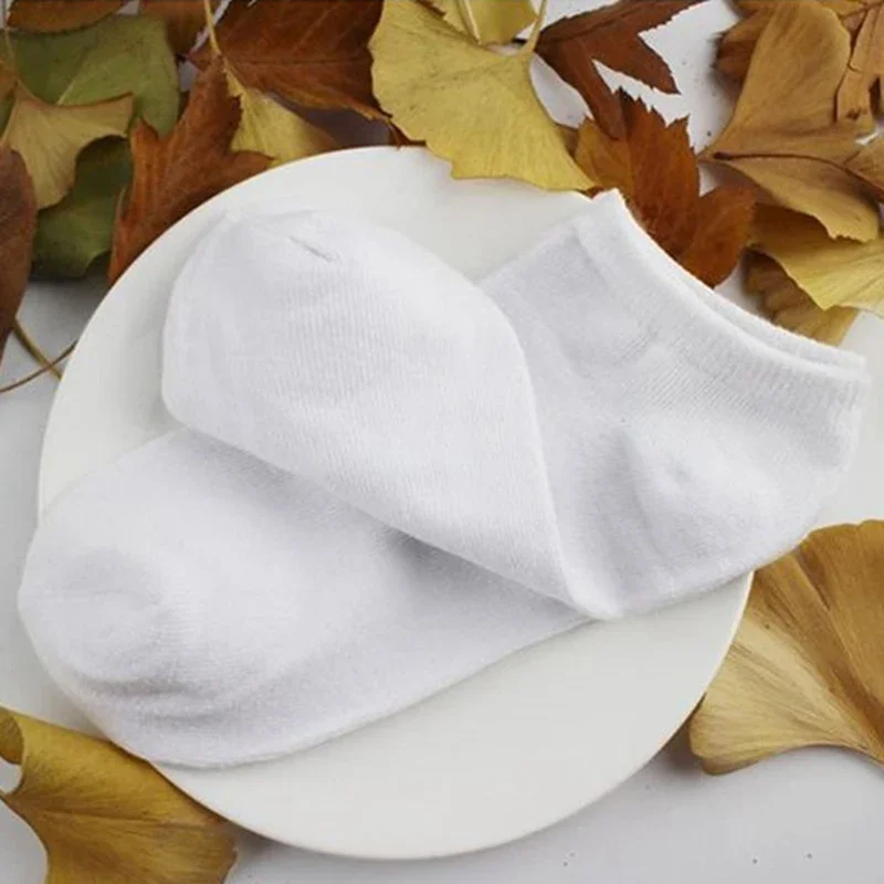 여성용 통기성 스포츠 양말, 단색 보트 양말, 편안한 코튼 발목 양말, 10 켤레
