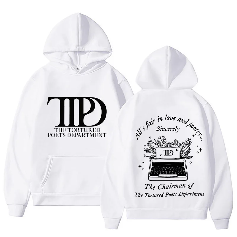 The Tortured Poets Department Crewneck Sweatshirt Unisex Womens Clothing Casual Pullover Streetwear Female Clothes harajuku Tops