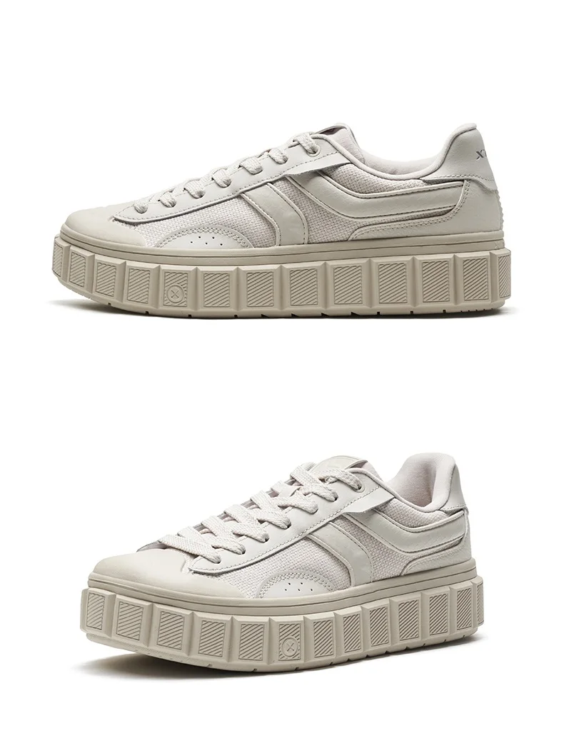 Description Picture 6 of itemXtep Chocolate π Skateboarding Shoes For Men 2024 Spring Lace Up Men's Sports Shoes Low Top Casual Outdoor Shoes 876119310011