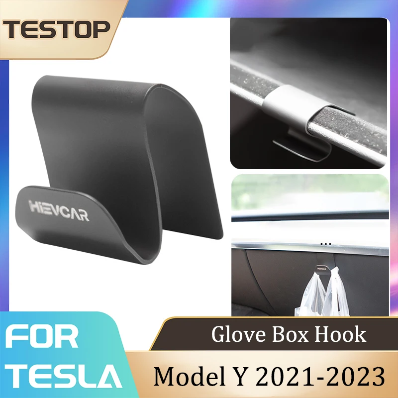 

Крючок для перчаточного ящика Tesla Model Y, крючок для перчаточного ящика, крючок-пряжка для модели Tesla Y 2021-2023, аксессуары