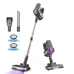 US Stock INSE Cordless Vacuum Cleaner, 20Kpa Stick Vac with 2200mAh Battery Up to 40mins Runtime for Pet Hair Hard Floor Carpet