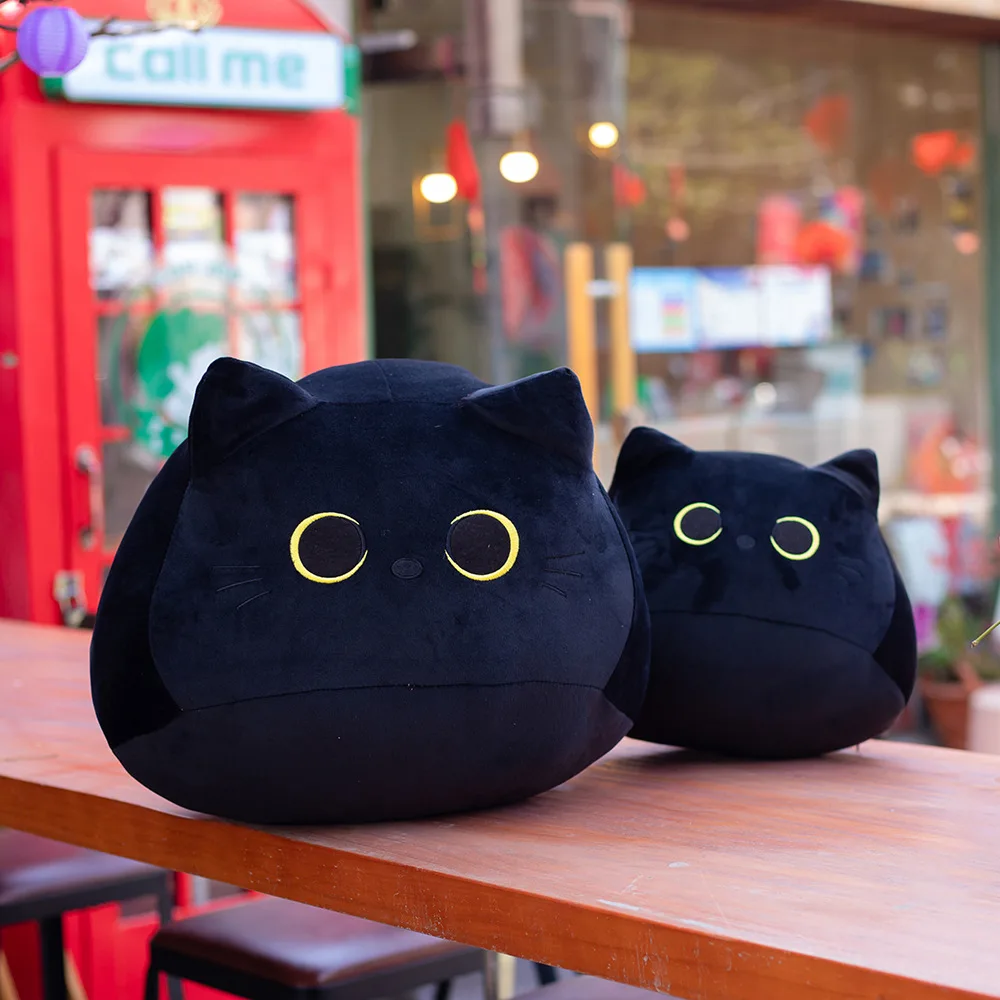 Cat Shaped Soft Plush Pillows Doll Cartoon Animal Stuffed Toys Girls Birthday Gifts Ornaments 18cm/40cm/55cm plush toys