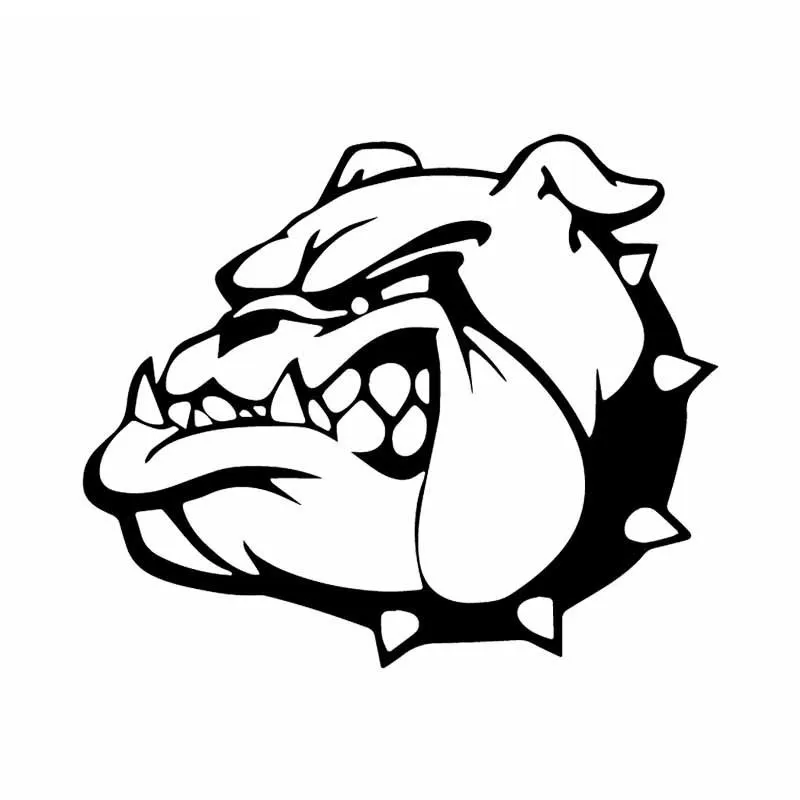 

Автомобильные наклейки, мотоциклетные Переводные картинки, декоративные аксессуары в виде бульдога, для покрытия царапин, Солнцезащитный водонепроницаемый ПВХ 14 см * 12 см