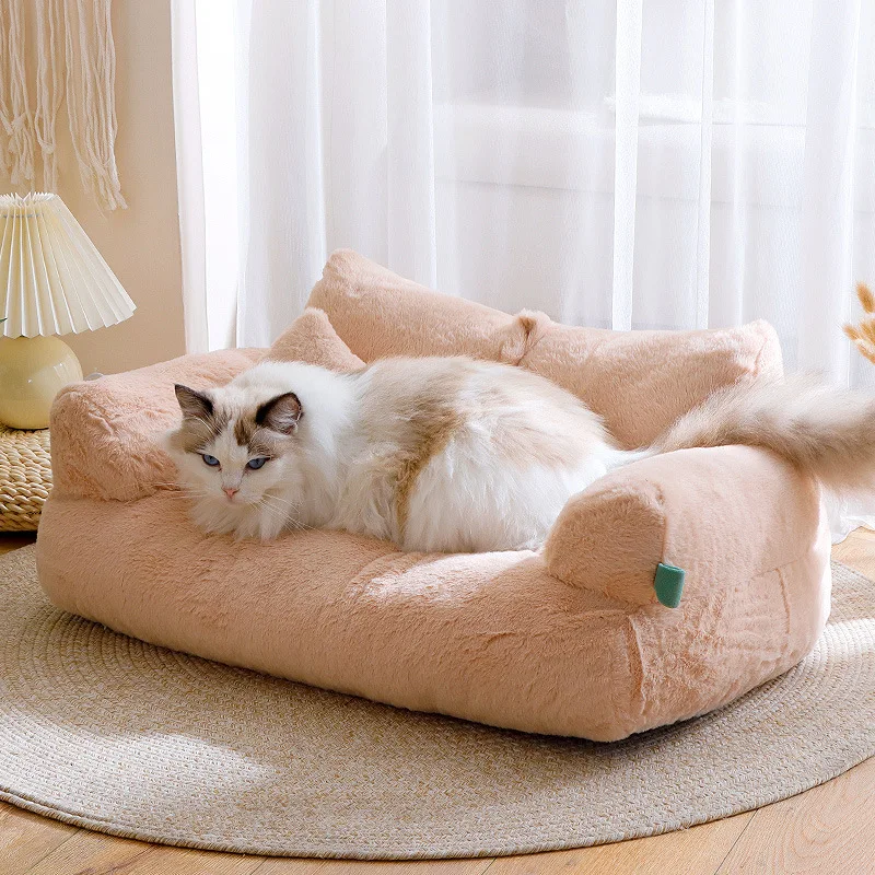 Cama Premium SOMAHE Para Gatos - Couro Impermeável 61x45cm
