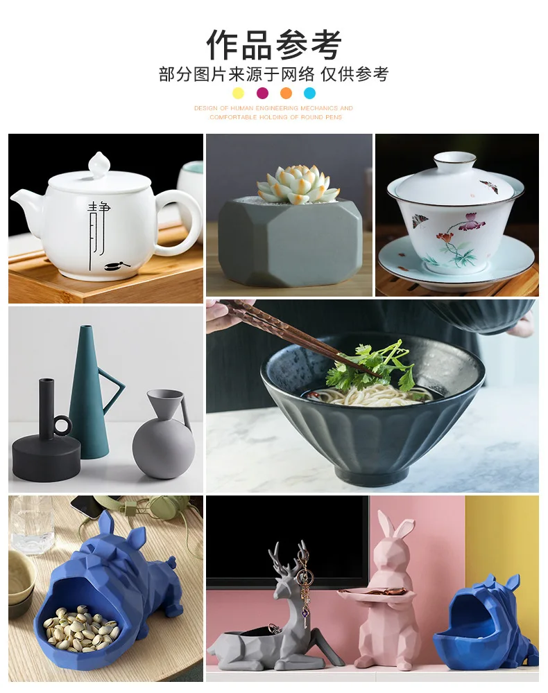Description Picture 2 of item500g Ceramic Transparent Glaze Powder High Temperature Electric Kiln Firing Glaze Pottery Clay Polymer Dyeing Pigment
